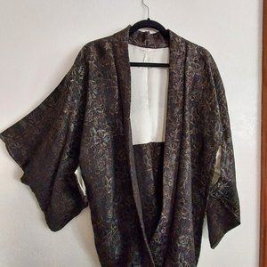 Vintage Silk Kimono Jacket